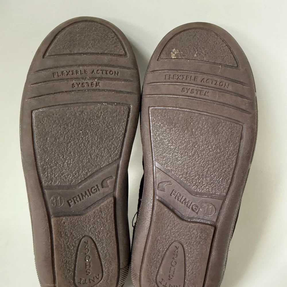 Primigi Kids Dark Brown Suede Moccasins